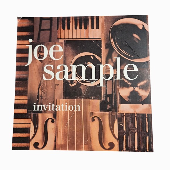 Other - Joe Sample Invitation 12x12 Double Sided Flat Promo Poster Vintage 1993 Jazz